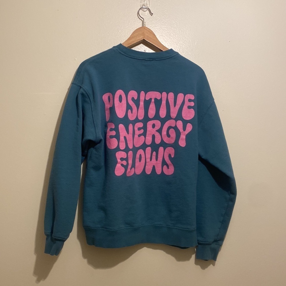 ARDENE cotton blend SWEATSHIRT. POSITIVE ENERGY FLOWS . Size M